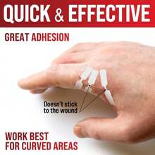 Emergency Wound Closure Strips - 24pk - 3 Types Easy To Use Butterfly Bandages - Stitchless &Amp; Painless Laceration Closure Kit - Mix Pack - View 4