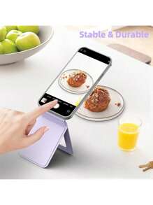 1/2PCS Suitable For Magsafe Mobile Phone Holder, Magnetic Folding Invisible Tripod Pocket Mobile Phone Holder, Multi-Functional Universal Magnetic Folding Stand, Suitable For Live Lazy Selfies