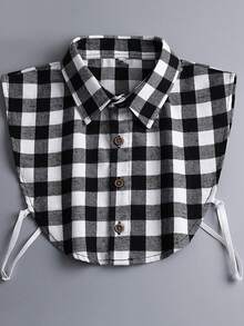 1pc Men's Multi-Color Cotton Detachable Pointed Collar - Handmade Fake Collar - View 7