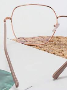 1 buc ramă metalică ovală decorativă, 2025 ochelari de calculator noi pentru femei, ramă de ochelari de vedere metalică retro vintage, ochelari streetwear