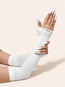 3 双男女夏季冰丝袖套，防晒防紫外线骑行袖套，时尚