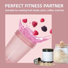 2pcs 24oz/700ml Shaker Bottles For Protein Mixes, Shaker Bottle With Wire Whisk Ball, Protein Shaker Bottle, Shaker Cup, Protein Shaker, Protein Shake Bottle, Bottle Shaker, Dishwasher - 粉紅色/黑色 - 查看 6