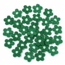 30 件/包 5 瓣迷你花朵刺绣布贴，彩色花卉缝纫装饰贴，适用于 DIY 服装、裤子、袜子、鞋子、帽子和织物修补