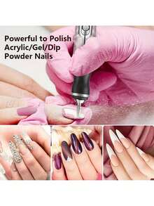 可充电USB美甲抛光套装，便携式电动美甲修脚工具，沙龙级家用美甲套装，专业美甲护理套装，适用于DIY凝胶美甲和指甲打磨，女士礼物，生日礼物，母亲节礼物 - 彩色 - 查看 5