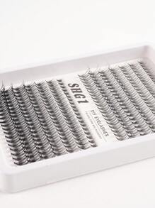 280pcs Classic 10D/20D Suitable For Beginners, DIY False Eyelashes, Long Individual Lashes, Mink Fur Cluster Eyelash Extensions Lash Clusters, Eyelash Clusters, Individual Eyelashes, Lashes, Fake Lashes - Black - View 2