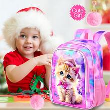 Backpack, 13" Girls Bookbag With Lunch Box, Kids School Backpacks Set For Elementary Preschool Kindergarten- Unicorn - Backpack - View 9