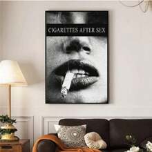 1 pièce Affiche rétro Art moderne des cigarettes, Décoration rétro d'intérieur, Art mural, Salon vintage, Décoration de cuisine, de salle de bain, cadeau d'affiche sans cadre