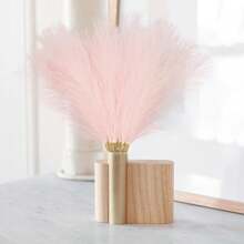 300pcs - Artificial Pampas Grass Imitation Reed Grass Random Colors, Beautiful Reed Flowers With Fluffy Stems For Wedding, Bouquet Arrangement Home Decor Back To School Season (Pink + White + Bean Paste)