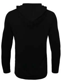 Men's 5-Pack Performance Long Sleeve Hoodies - Breathable Polyester Micro Mesh | Athletic Fit For Sports & Casual Wear - Black - View 3