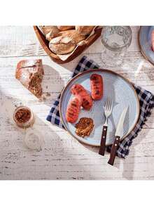 Jumbo 12-Piece Barbecue Cutlery Set With Wooden Handle And Stainless Steel Original Kitchen - Tramontina - 木頭 - 查看 4