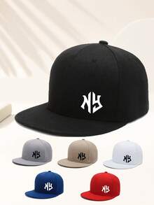 Mũ lưỡi trai unisex in họa tiết NY, kiểu dáng thường ngày, có khóa điều chỉnh, vành bằng, phong cách hip hop, thích hợp cho du lịch, nghỉ mát, thể thao, bãi biển, trường học, du thuyền, phong cách Y2K, món quà Giáng sinh tuyệt vời nhất. - Kim 400 nhiều màu - Xem 1