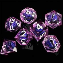 7pcs/Set Eyeball Resin Polyhedral Dice Set, Suitable For Role-Playing Games And Tabletop Games, D&D Dice, Dungeon And Dragons Board Games, Great Gift For Thanksgiving And Christmas