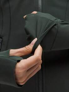 Define Jacket Nulu Women's Lightweight, Full Zip Running Track Jacket-For Yoga Gym Running-Sweat-Wicking-Yoga-All Seasons Sport-Spring/Summer-Autumn/Winter-Back To School - 雨林綠 - 查看 5