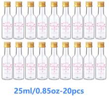 5/20/60/100PCS Mini Liquor Bottles – Versatile & Portable Plastic Containers With Airtight Seal For Spirits, Juices & Sauces – Leak-Proof, Shatterproof Plastic Mini Bottles With Airtight Latch Caps: 0.85oz/1.7oz/3.3oz/5oz Reusable Hand Washable Containers For Food Contact, Party & Wedding Favors Thanksgiving, Halloween, And Christmas Are Applicable