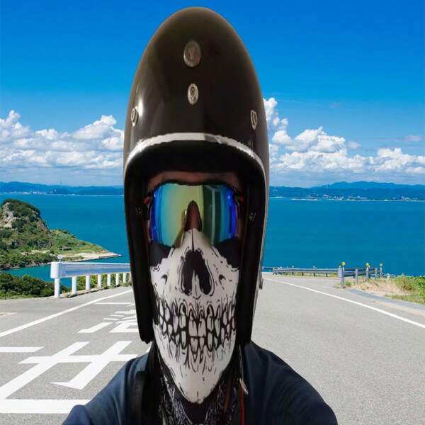 1 pieza Máscara facial con estampado de calavera: Bufanda cortavientos, Cubrebocas transpirable y pasamontañas, Adecuado para deportes, actividades al aire libre y diversión de Halloween