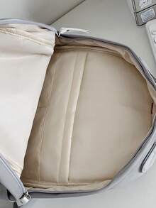 纯色大容量防水简约青年背包适合大学、小学、初中、高中、工作、商务、通勤、户外、旅行、男女通用防上学开学礼物