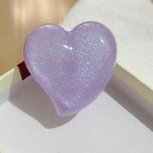 爱形闪光手机可扩展支架，多功能可旋转桌面支架，粘合和磁性选项兼容所有智能手机，兼容 、Android 手机，生日、家人、朋友的礼物，推拉式手机握把手机支架手机配件