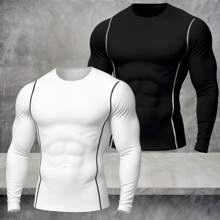 Men's Premium Pro Sports Thermal Cold Weather Long Sleeve Compression T-Shirt