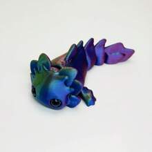 1 peça Axolotl Arco-Íris de 5,51 polegadas Impresso em 3D, Adequado para Decoração de Mesa, Decorações Domésticas, Presentes de Férias
