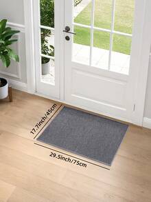 1 tấm thảm chùi chân hình học sọc xám/khaki cổ điển, thảm lối vào trong nhà ngoài trời bền, dễ vệ sinh, thích hợp cho sân trong, trong nhà, ngoài trời, hành lang, trang trí sân vườn, thảm lối vào bằng vải nhung dày, trang trí phòng tắm, nhà bếp - Xám - Xem 11