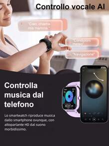 LIFEBEE Smartwatch da donna e uomo LIFEBEE, schermo touch HD da 1,83'', chiamate senza fili (rispondere/effettuare chiamate), tracker di attività, oltre 100 modalità sportive, contapassi, avvisi di messaggi, tracker di fitness sportivo