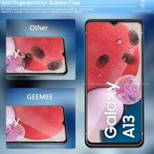 Set de 3 protectores de pantalla de vidrio templado ultra delgados y de alta definición anti-luz azul, compatibles con Galaxy A01/A02/A03/A03 Core/A04/A05/A7 (2018)/A11/A12/A13, versión global