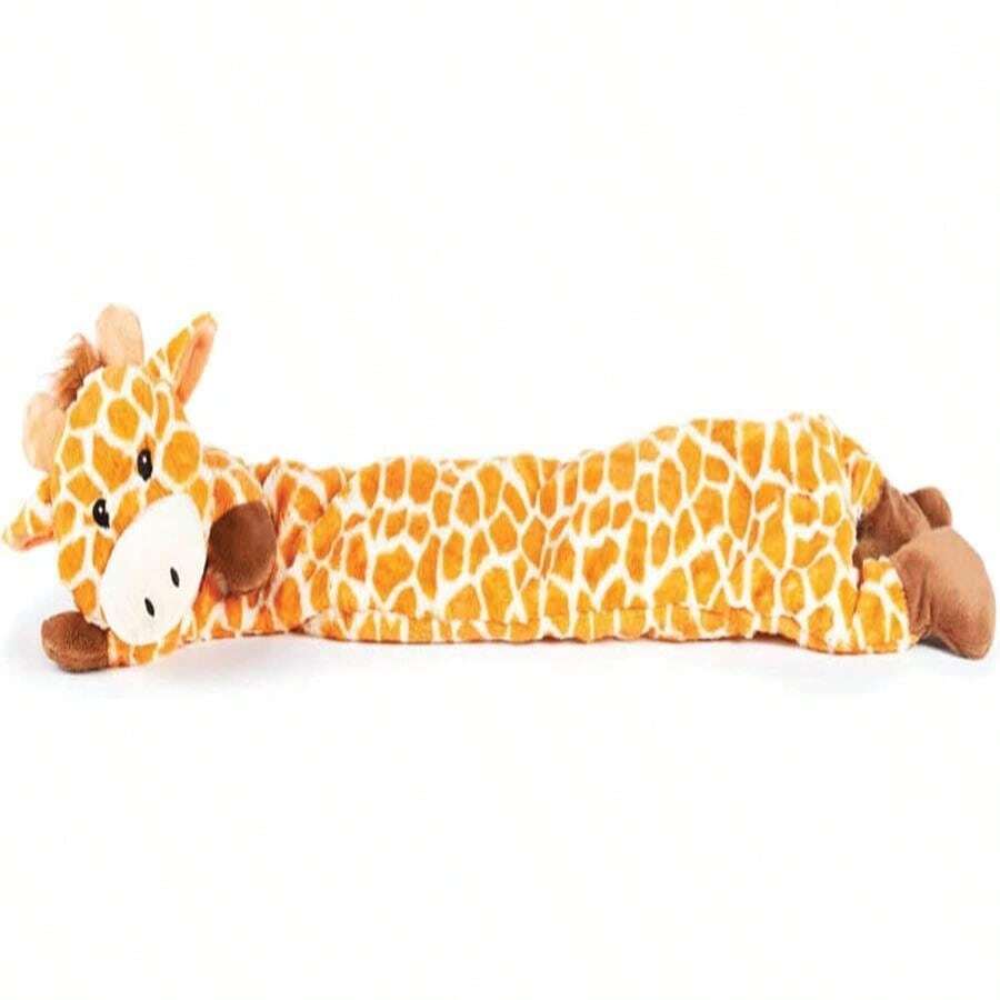 Outward Hound Scruffles Moose Plush Squeaky Dog Toy, Large - Giraffe - 查看 1