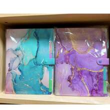 Stylish Funky File Organizer With 5 Pockets And 16 Labels, Natural Marble Expanding File Folder, Make Your Study, Life And Work Be Different - 8 Patterns Optional Back To School,Back To School,School Supplies