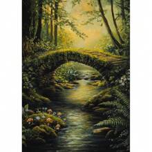1 pieza Póster de arte de pared con opción de marco, póster de lienzo de pintura de setas botánicas de otoño, sendero de cascada del bosque de otoño de hadas de academia oscura para decoración del hogar en la sala de estar