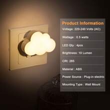 Veilleuse LED pour enfants avec capteur intelligent Crépuscule à l'aube, 2700K 0,5W veilleuses blanches chaudes douces à brancher pour le couloir, la chambre, la chambre des enfants, la cuisine, l'escalier