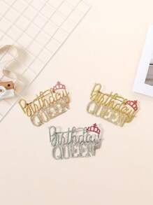 1/3pcs Fashion Crown Birthday Queen Brooch Pin With Rhinestones, Birthday Gift, Party Dress/Coat Decor Accessory Office Accessories Shirts Jacket Jewelry Halloween Clothes Pin Funny Cute Teacher Gifts Halloween Accessories Teachers Day Costume Accessories Bag Charms Christmas