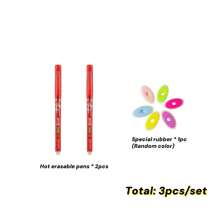 2pcs/4pcs/12pcs/24pcs/27pcs Erasable Ball Pens (Black/Red/Blue/Green Refills Available), 0.5mm Thermal Erasable Ink Pen, Durable & Easy To Correct, Keep Text Neat, Creative Student Stationery, Suitable For Note-Taking, Pricing, Highlighting Etc., Can Be Given As Learning Rewards, School Prizes To Students, Classmates, Teachers