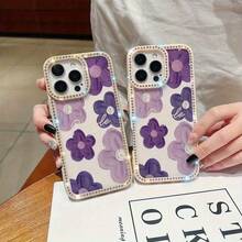Funda para teléfono 1PC Teléfono Bling de Doble Cara, Parte Trasera Dura Suave a Prueba de Golpes, Multicapa, TPU + PC, Compatible con 16/15/14/13/12/11 Pro/Plus - Negro - Ver 8