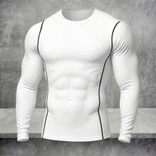 Men's Premium Pro Sports Thermal Cold Weather Long Sleeve Compression T-Shirt