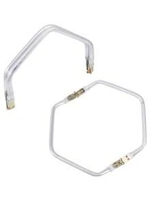 屋顶形状铝制钱包制作吻扣锁 U 形手柄替代品，用于 DIY 缝纫工艺手柄配件，采用优质铝合金制成，表面光滑，做工精细，具有强度和轻便性，使其成为制作高品质工艺品的理想选择。 - 銀色 - 查看 2