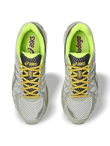 Asics Giày thể thao phong cách sống Bodega X Gel Kayano 20 dành cho nam lưới Off-White có đệm gel màu ngọc lục bảo và điểm nhấn màu xanh neon 1203A621-201 - Bạch đàn xanh - Xem 4