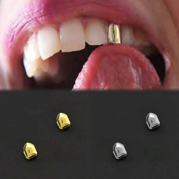 Fashionable & Hot-Selling Shiny Hip-Hop Tooth Ornaments With Personalized Designs, These Ornaments Fit Rap And Hip-Hop Styles, Suitable For Both Men And Women. Perfect As Gifts, Festival Accessories, Or Cosplay Props-Highly Versatile For Various Uses!