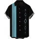Bowling-geometric Striped Print