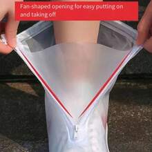 防水鞋套，厚实耐用防滑雨雪鞋套，男女童适用 - 白色 - 查看 7