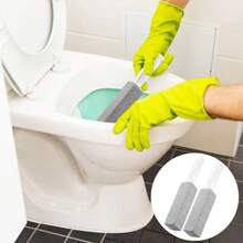 Volcanic Stone Toilet Cleaner, Equipped With A Long Handle And Ergonomic Grip, Portable Stain Removal Tool, Suitable For Bathrooms, Sinks, And Pools, Does Not Scratch Surfaces, Comes With A Hook, Ideal For Hotel, Homestay, And Household Cleaning, Bathroom Cleaning Tools.