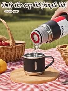 1 pièce Set de Bouteille, Corps de Tasse en Acier Inoxydable, Thé Café Lait Boisson Conservation de Chaleur et de Froid, Matériau Extérieur Givré Confortable, Multi-Tasse Set avec Boîte Cadeau, Le Meilleur Choix pour Profiter de Boissons Chaudes n'Importe Quand et Partout, 1 Tasse avec 3 Couvercles, Cadeau Essentiel à Envoyer à la Famille ou aux Amis, Équipement Scolaire Cadeau de Remise des Diplômes, Tasse d'Eau de Sport Extérieur