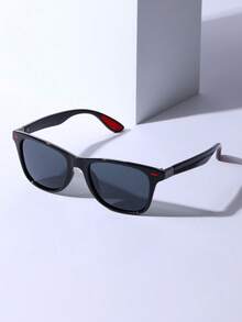 POLASUP 2pcs Polarized Lens, Classic Travel & Hiking Style Design, Driving & Fishing Polarized Lens Design, Red Design, Red Rivet With Silicone Shock-Absorbing Friction Pad, Fashion Street Fashion Glasses - 1*khung đen/xám toàn phần+1*khung đen/phim đỏ thật (không có hộp) - Xem 8