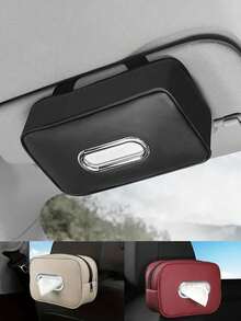 带绑带的汽车纸巾盒、汽车座椅后抽屉、汽车扶手盒、午餐盒 - 彩色 - 查看 2