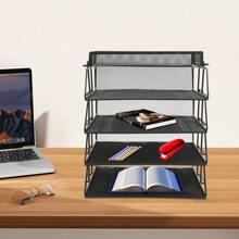 SENDERPICK 5-Layer Paper Letter Tray Desk File Organizer Stackable Desk File Document Organizer - 24.5*33*28.2cm - View 8