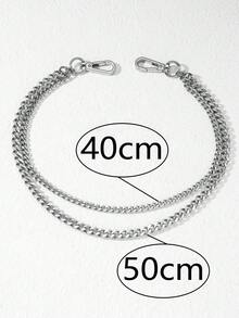 1pc Fashionable Punk Style Minimalist Stainless Steel Pant Chain, Suitable For Daily Wear, Men's Fashion Accessory - Multicolor - View 6