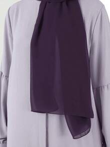 1 Stück Damen Einfarbiger Chiffon Schal, minimalistisch & modisch