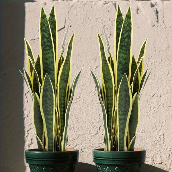 1/2/4PCS Artificial Tiger Piran Plant Large Outdoor Artificial Plant Anti-UV Fake Snake Vine Plant For Wedding Party Outdoor Garden Courtyard Kitchen Dining Room Office Home Decoration Valentine's Day Thanksgiving Halloween Mother's Day Gifts