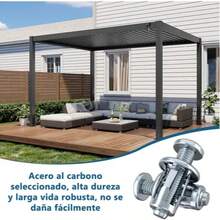 MEFENY 100piezas Set de tuercas en forma de pétalo premium - Acero al carbono duradero, resistente a la oxidación, fácil instalación con alicates para proyectos de decoración del hogar y construcción seguros en paredes de yeso y huecas.Tres especificaciones:M4x25, M5x25 y M6x25. - Plateado - Ver 5
