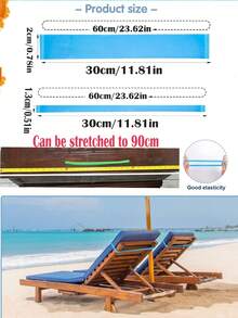 1/2/3/4/5/6/10/15/20pcs Silicone Towel Bands With Storage For Beach Chair Stretchable Beach Chair Bands Windproof Beach Towel Bands Colorful Beach Chair Clip Bands Beach Towel Holder Bands For Pool And Cruise Beach Essentials Travel Essentials Hawaiian Accessories (Color Random) Summer Travel, Vacation Holiday Bathroom Decor - Multicolor - View 3