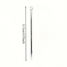 1pc Stainless Steel Blackhead Remover Tool Set - Dual-Head Blackhead Extractor Set - Fragrance-Free Acne Removal Device For Neutral Skin - Acne & Blemish Removal Tool (1 Set) Face Cleansing, Facial Brush, Storage Bag, Organizer Box, Container - Multiple Specifications - View 4